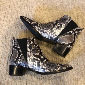 Marc Fisher Yale Chelsea Boot - snake print